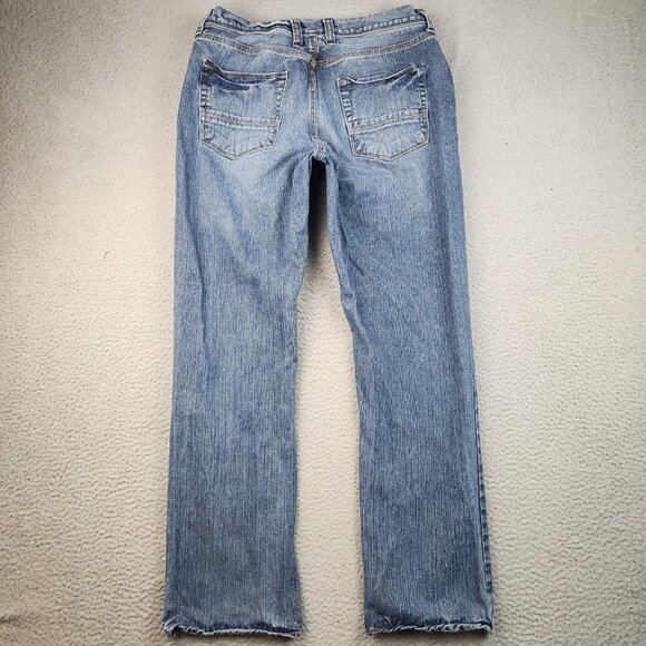 AriZona Jean Co Slim Fit Straight Leg Denim Mens 36x34 Blue Cotton Y2K Pants - Picture 2 of 10